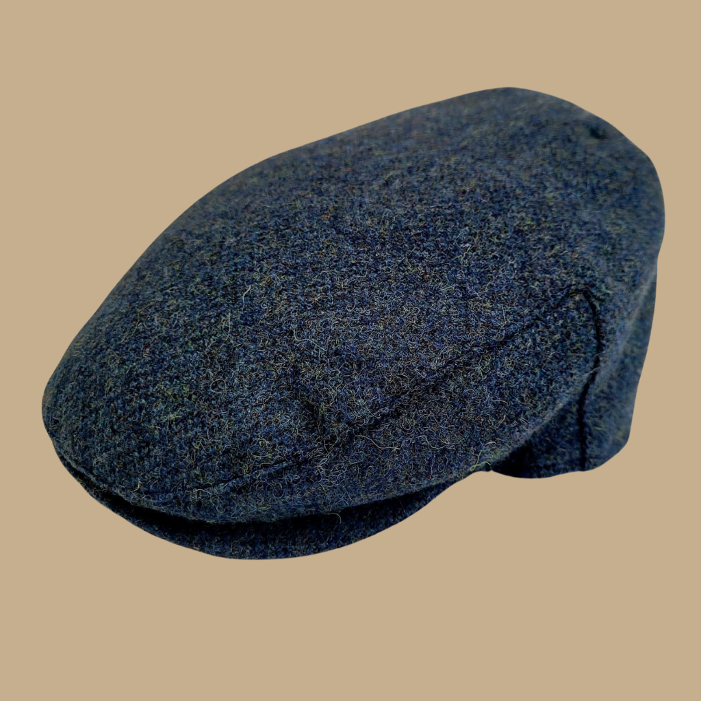 Donegal Tweed Classic Navy Cap