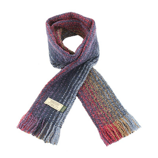 Mucros Wool Cashmere Skellig Scarf-Purple Heather