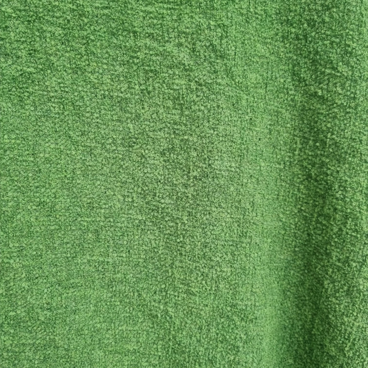 Close-up of the Irish Wool Ruana Cape showing the soft lambswool weave and fine texture.