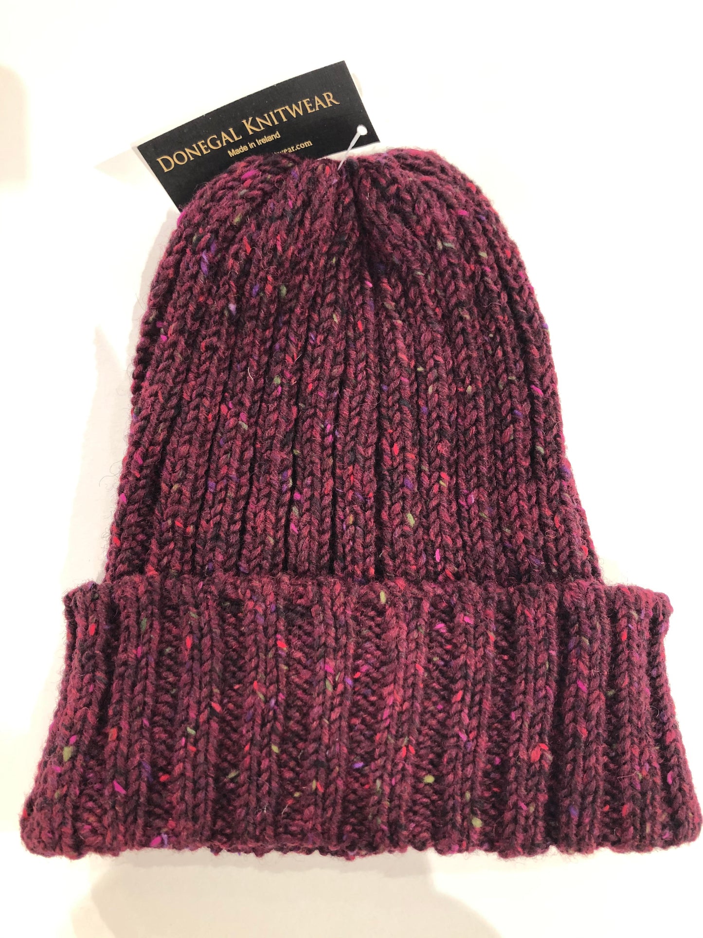 Wine Coloured Beanie Hat