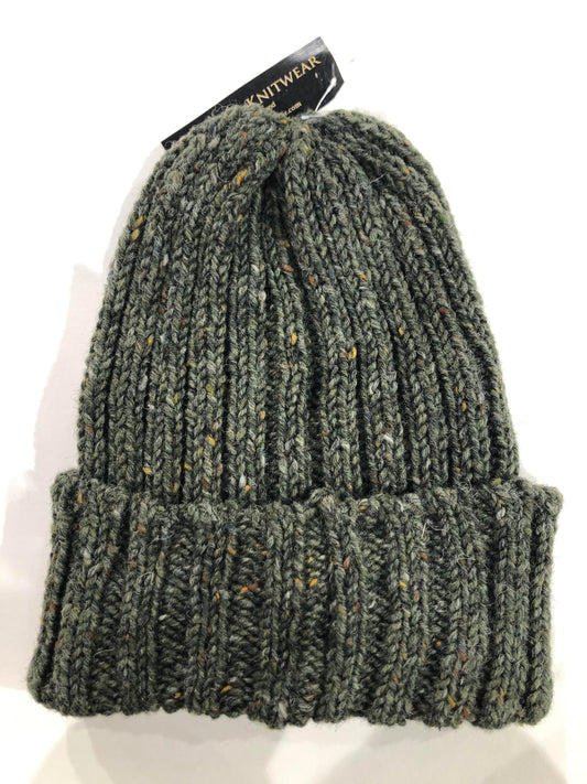Dark Green Woolen Beanie Hat