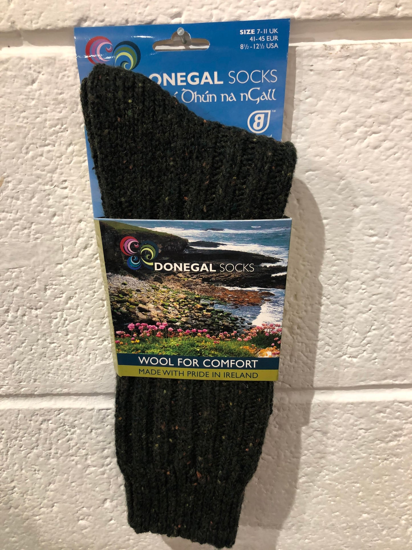 Dark Green Wool Socks