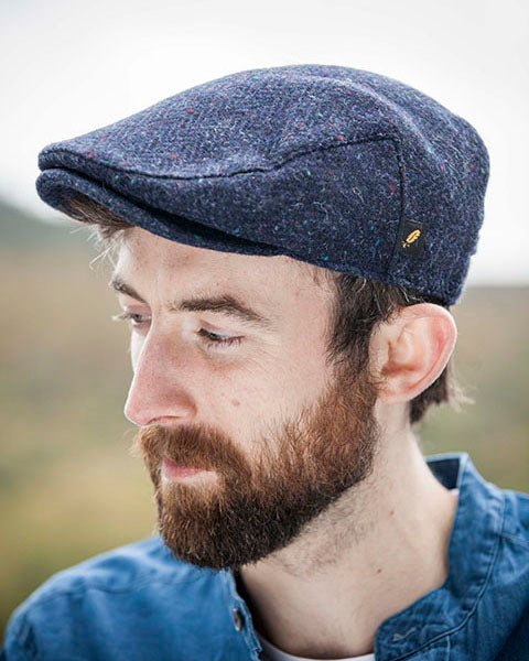 Hatman of Ireland Flat Cap Blue – The Donegal Shop