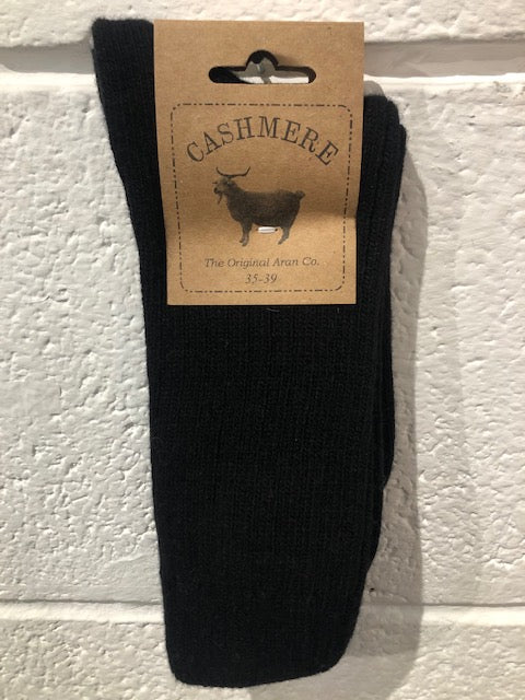 Black Cashmere Socks