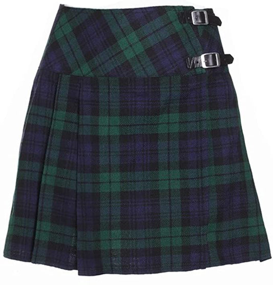 Blue and green ladies kilt