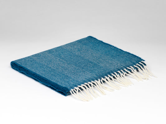 McNutt Lambswool Scarf Kingfisher Blue