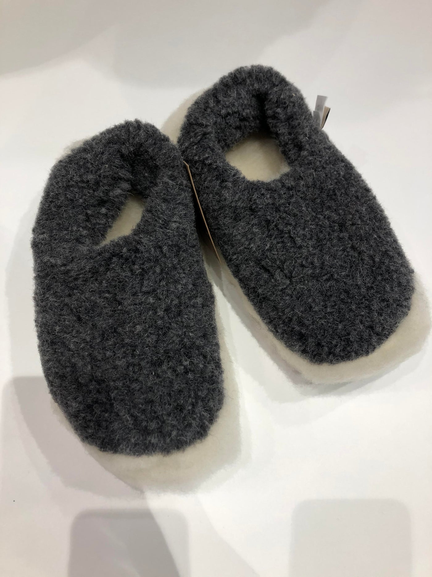 Graphite Wool Slippers