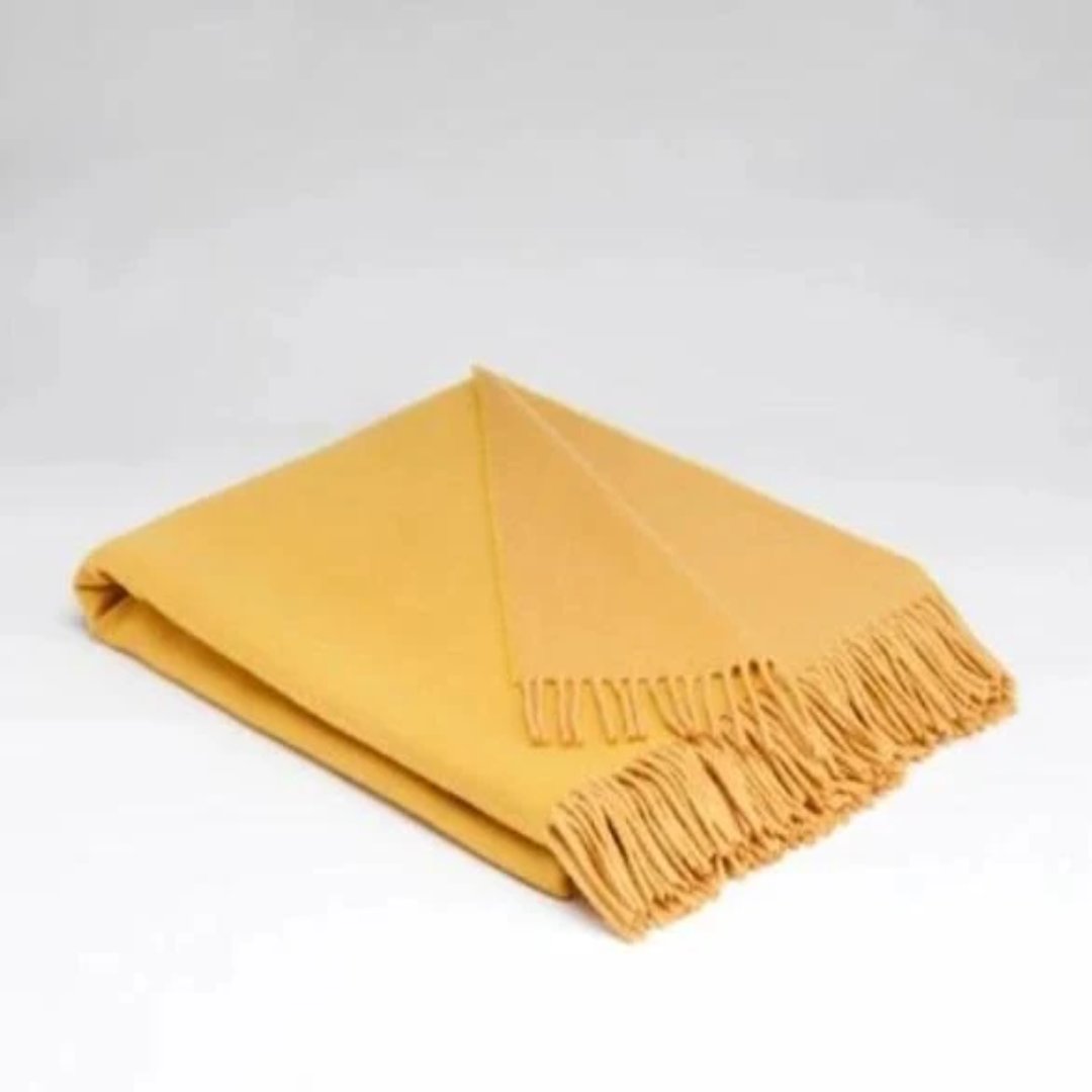 McNutt Golden Sun throw Supersoft wool