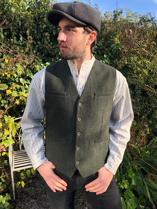 Green Tweed Vest