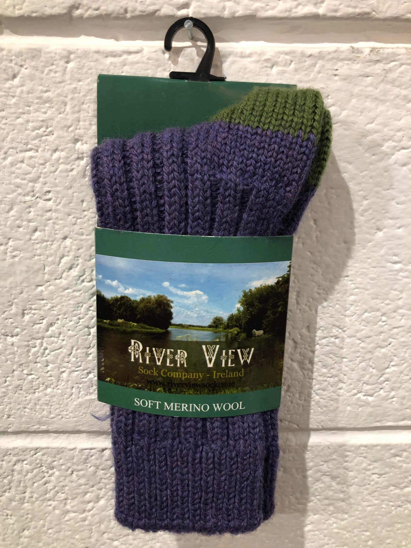 Purple Merino Wool Socks