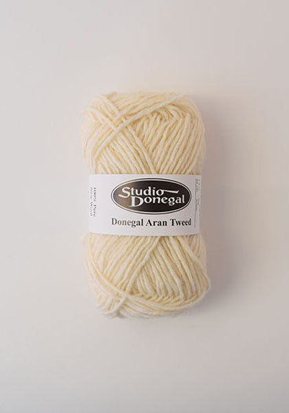 Studio Donegal wool 50g available in natural, beige, grey, dark blue and light blue