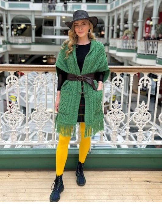Our Aran Pocket Shawl featured on The Today Show RTE 1