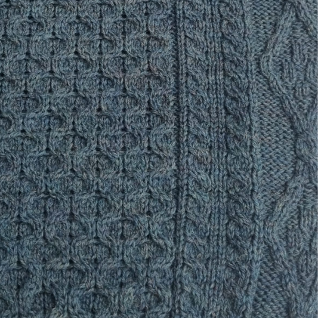 Light Aran Crew Neck Sweater – Blackwatch