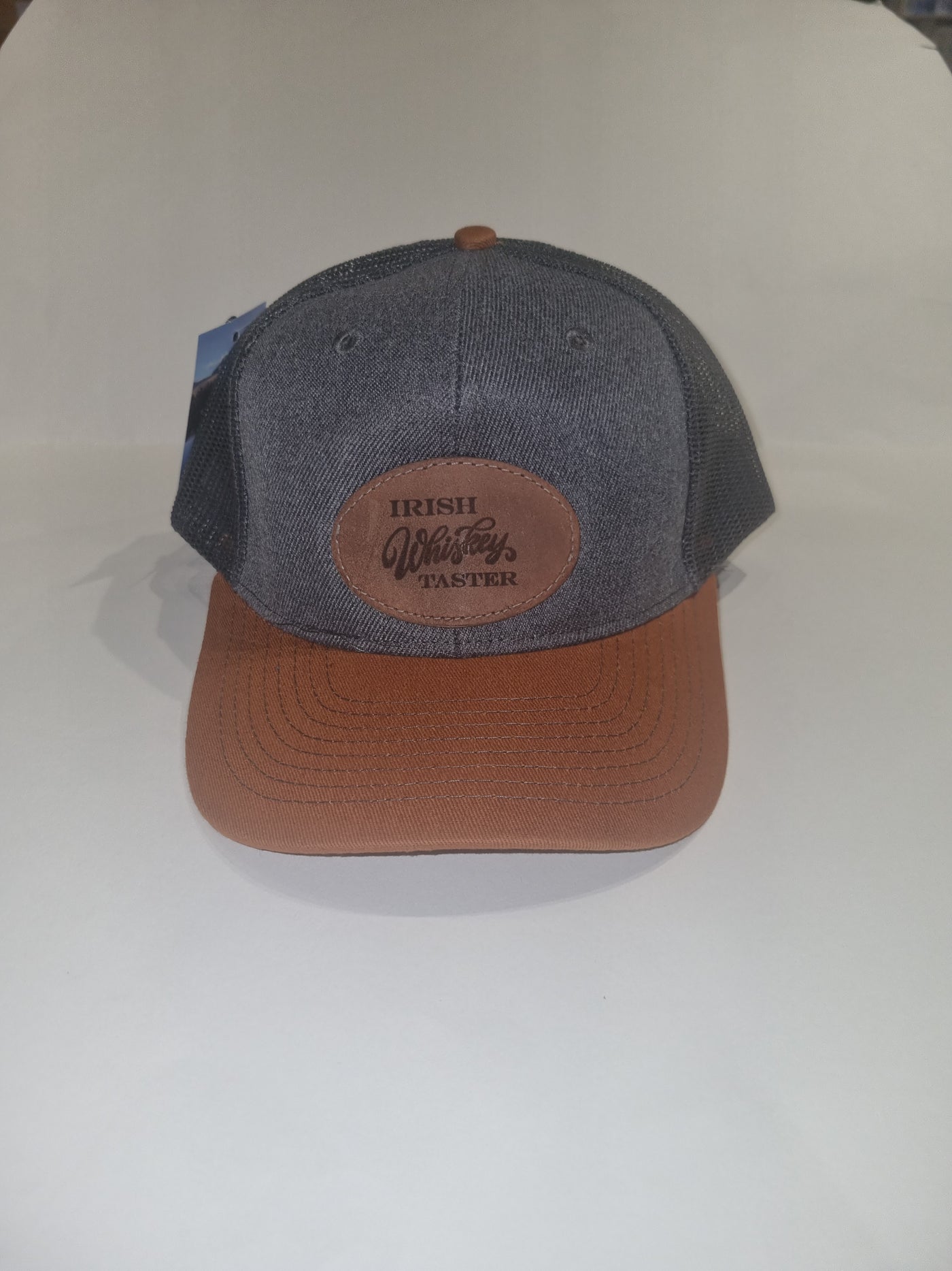 Irish Trucker Cap with Irish Leather