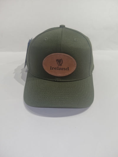 Irish Trucker Cap with Irish Leather