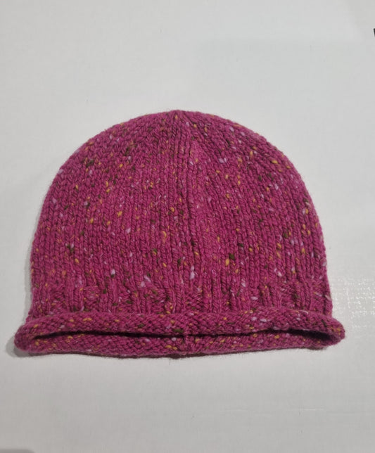 Donegal Merino Wool Beanie Pink