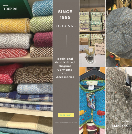 The Donegal Shop Authentic Irish Knitwear Aran Sweaters