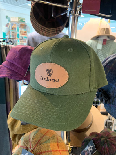 Irish Trucker Cap with Irish Leather