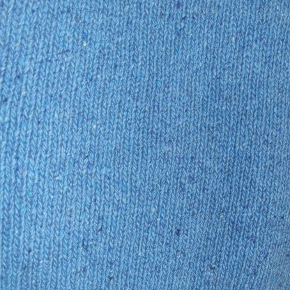 Slaney Crew Neck Sweater – Forget-me-not Blue – Close-up texture view