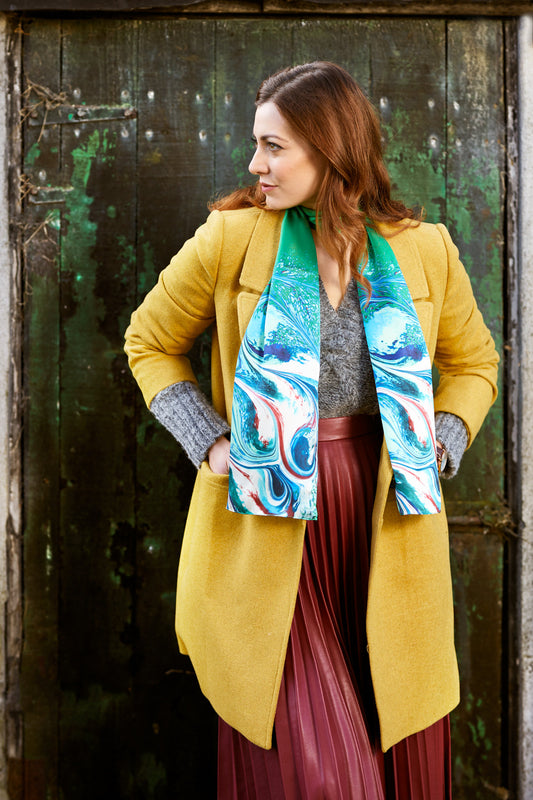 Green Silk Scarf Ireland