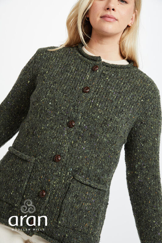 100% Soft Donegal Wool Cardigan
