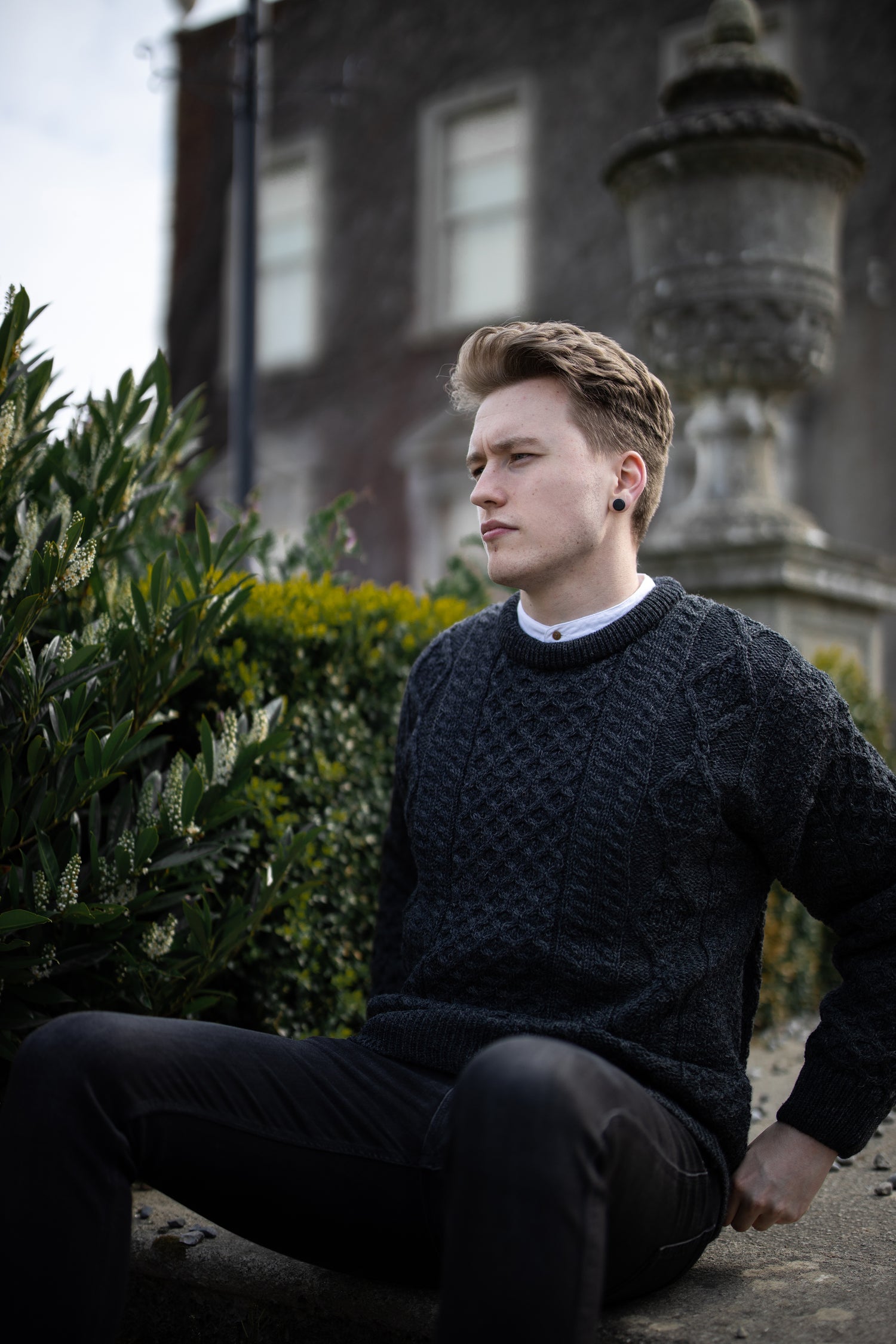 Mens Aran Sweater 