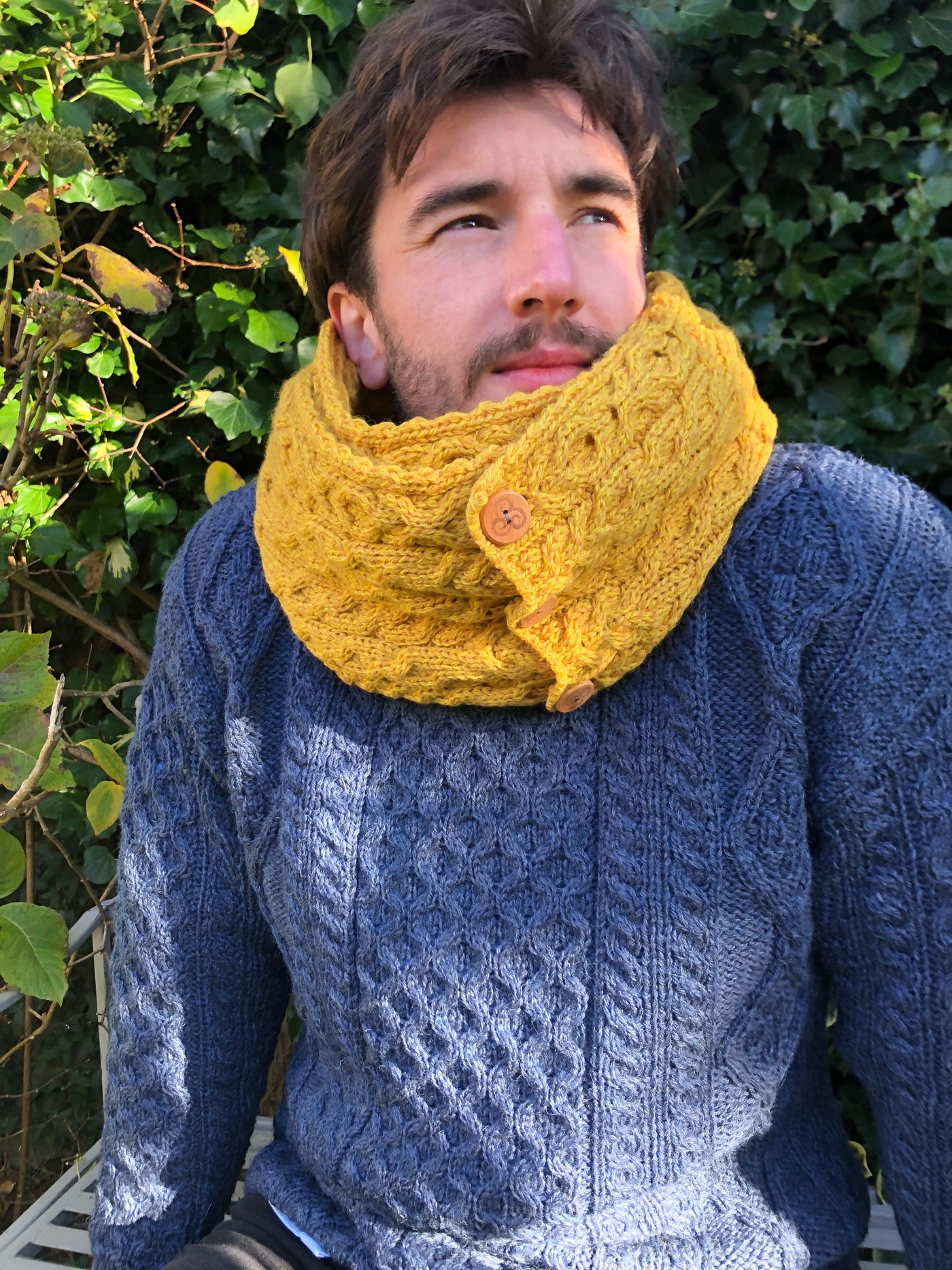 Mustard Coloured Men's Scarf