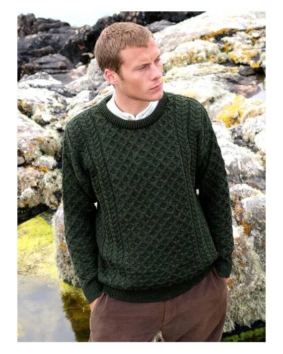 Green Aran Sweater