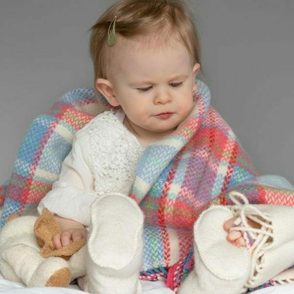 John Hanly Wool Cashmere Baby Blanket
