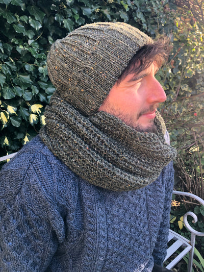 Dark Green Beanie Hat 