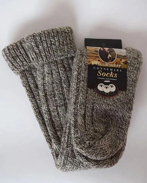 Jacob's sheep knee high socks mix brown