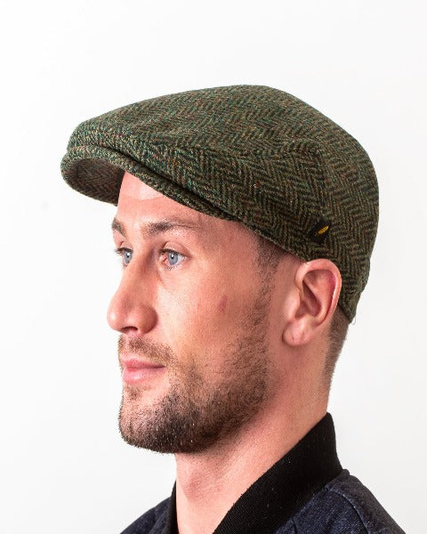 Hatman Green Flat Cap