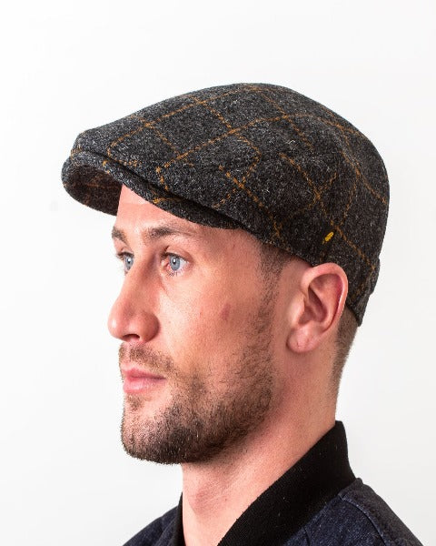 Hatman Checked Flat Cap