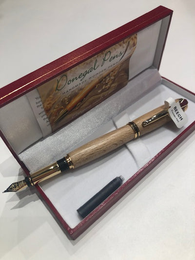 Wooden Fountain Pen with Case