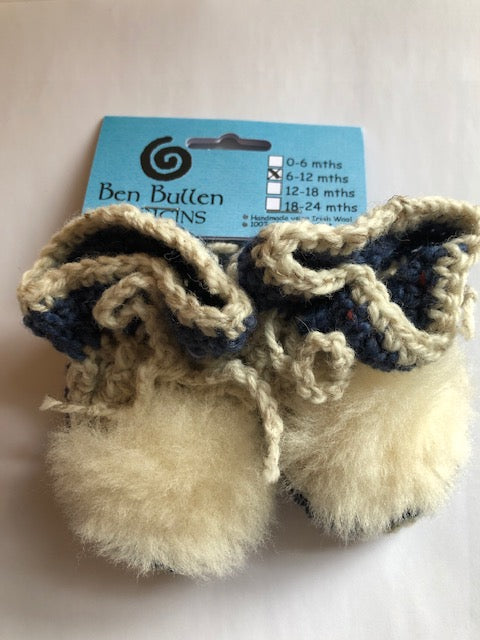 Hand Knit Baby Shoes