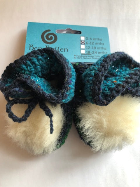Hand Knitted Baby Boots