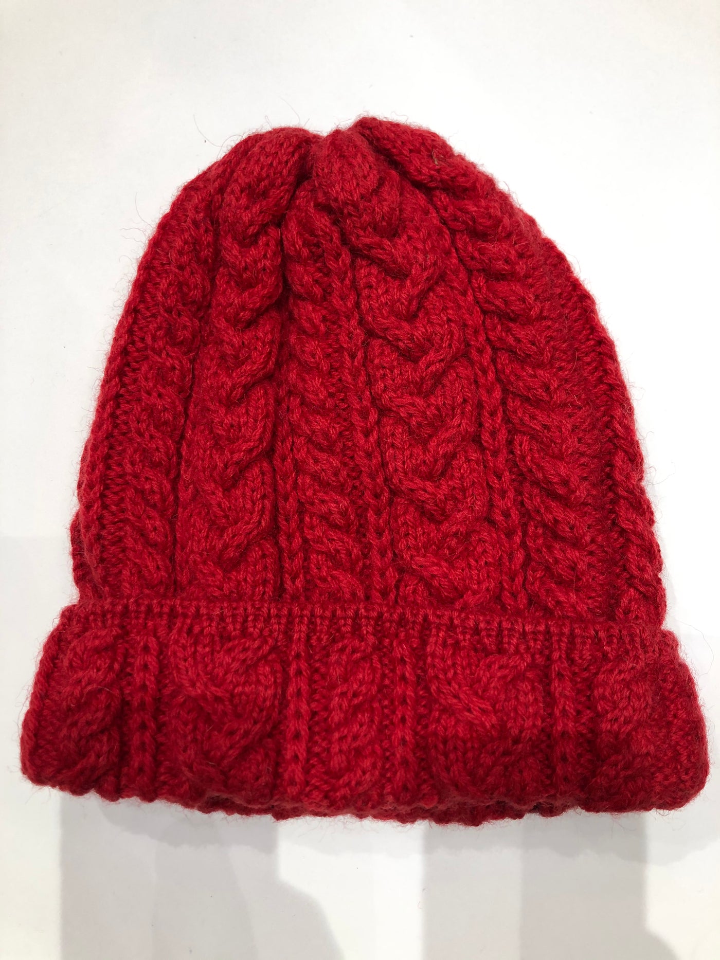 Red Mens Beanie Hat 