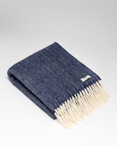 McNutt Cashmere Wrap Nautical Navy