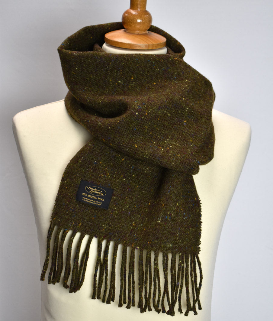 Studio Of Donegal Hand Woven Merino Wool Scarf