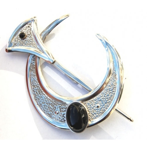 Silver Celtic Cloak Broach