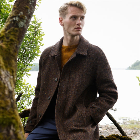 Donegal Tweed Men's Overcoat