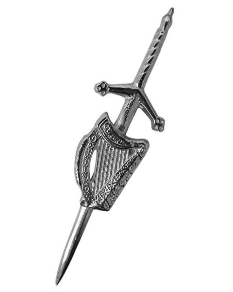 Celtic Harp Kilt Pin