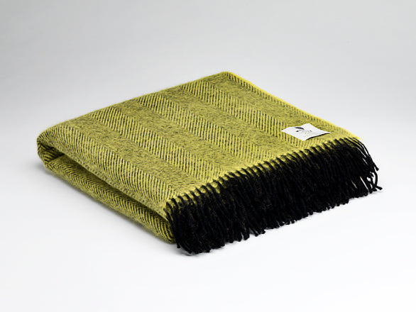 Lambswool Throw Lemon Sherbert